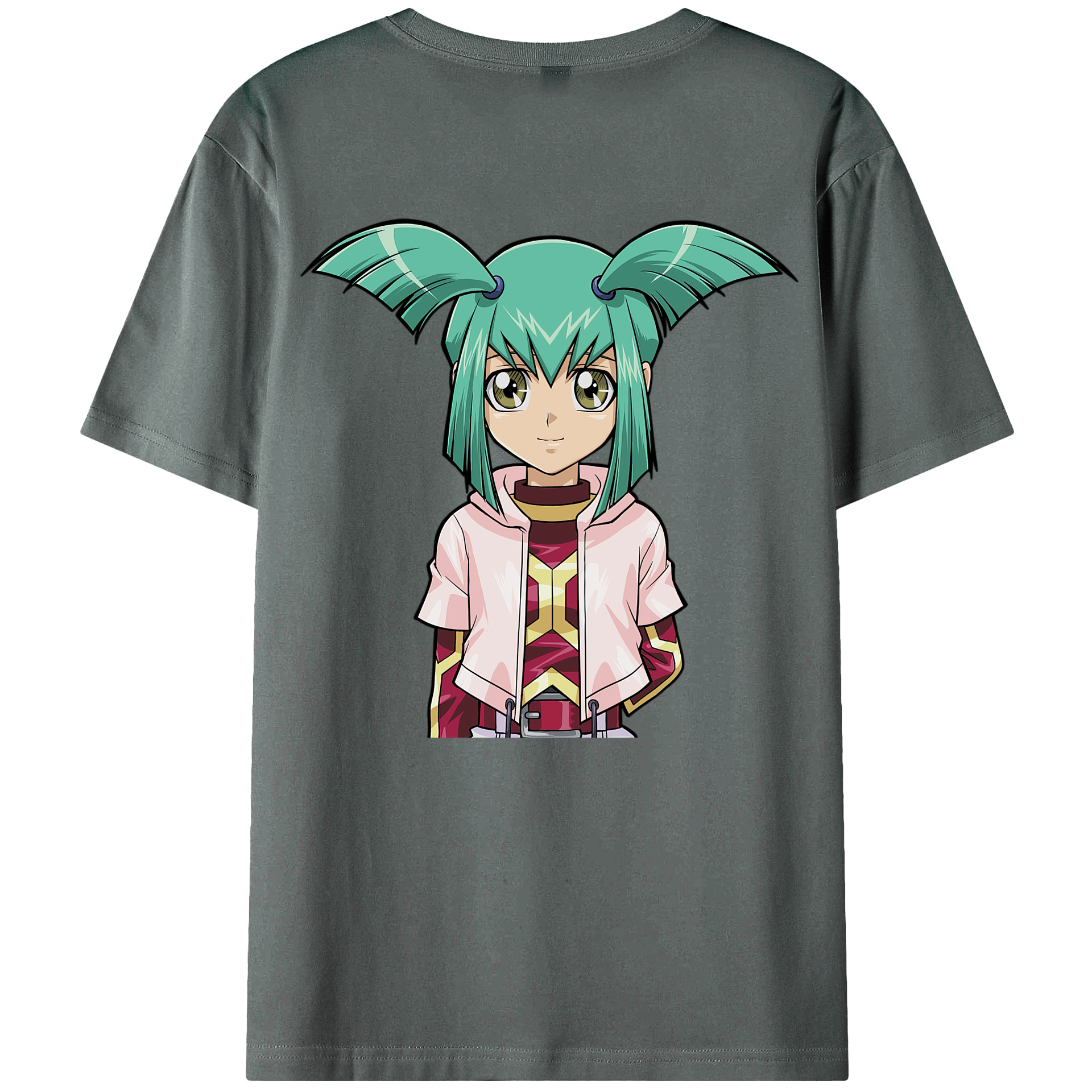 （画像用） 遊☆戯☆王 Yu-Gi-Oh! 綿100％ メンズ半袖Tシャツ（バックプリント） 通気性